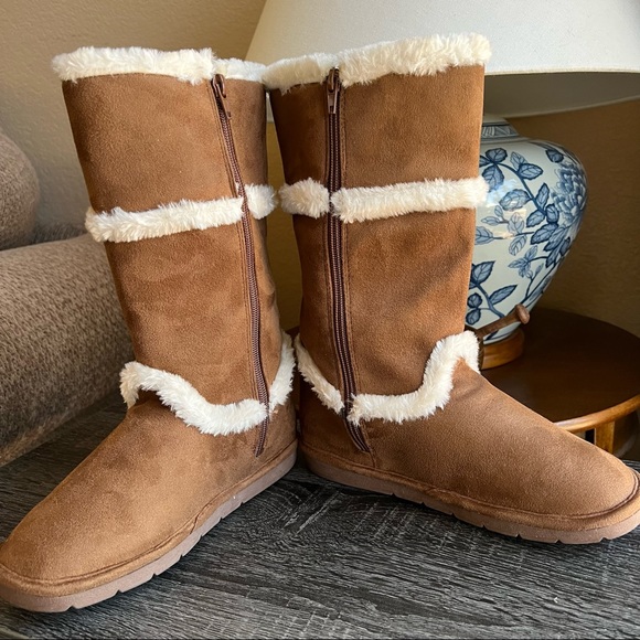 NEW! Michael Kors Nevermind Camel Fur Boots in US4 UK3.5 EU35 - Picture 4 of 8